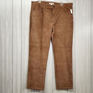 Mens goodthreads 38Wx30L corduroy pants camel color new